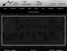 Tablet Screenshot of oldetownetitle.us